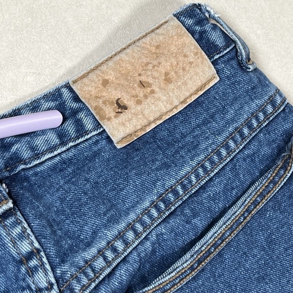 VTG Marithe Francois Girbaud Womens Blue Jeans 5/6 Mid Rise Tapered Leg Vintage - Picture 6 of 9